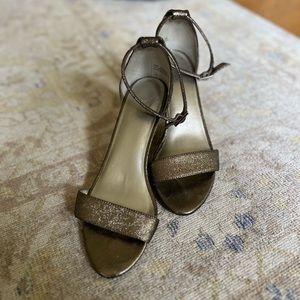 Aerosoles Heelrest Strappy Heels (graphite gray glitter detail)